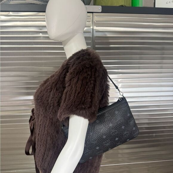 MCM Visetos Small Pochette Shoulder Bag - Picture 10 of 10